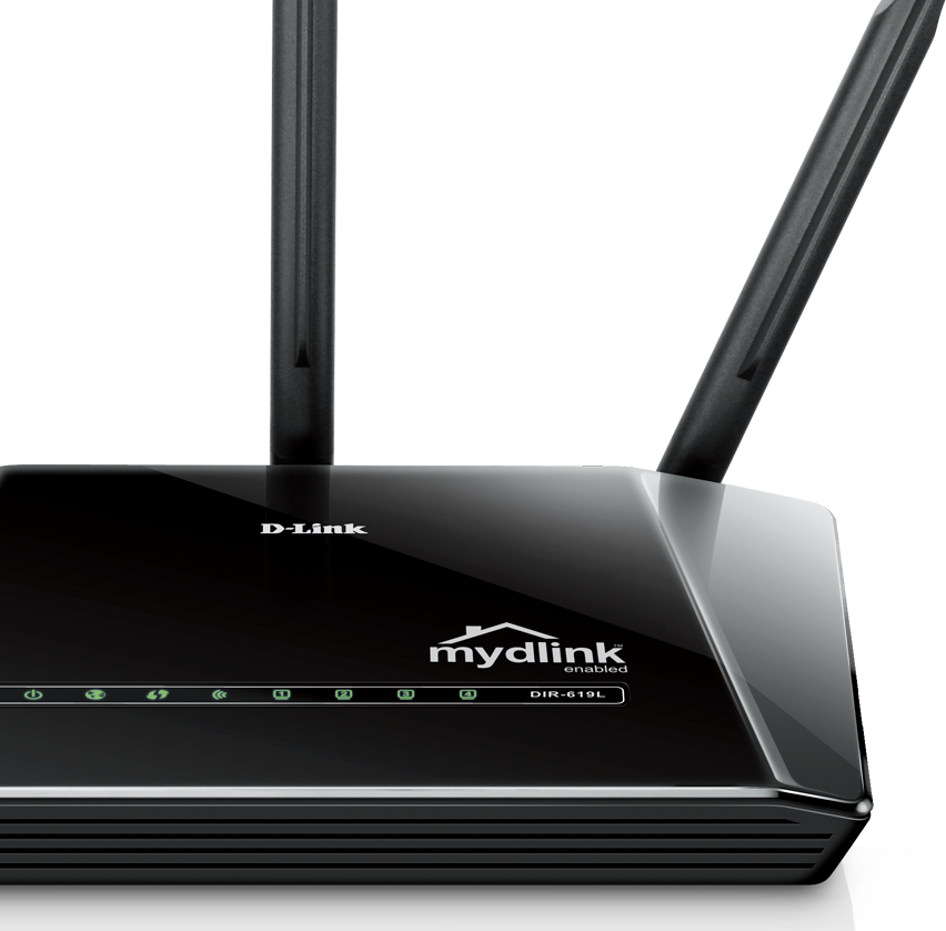D Link 300 Mbps WiFi 4-Port Wireless N Router dir-619l-es ohne Netzteil 
