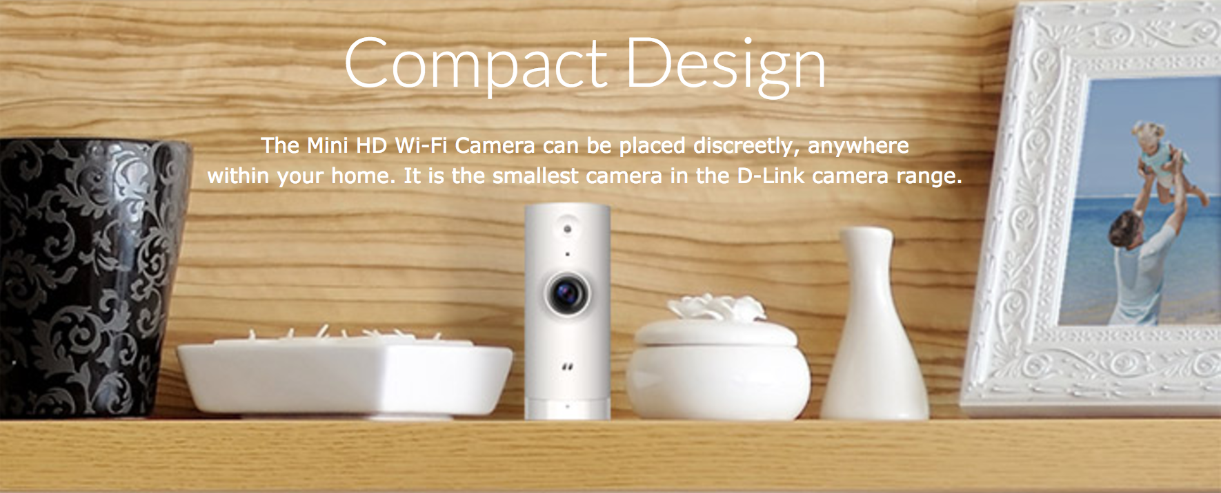 كاميرا مراقية دي لينك - عالية الوضوح - واي فاي - (DCS-8000LH)